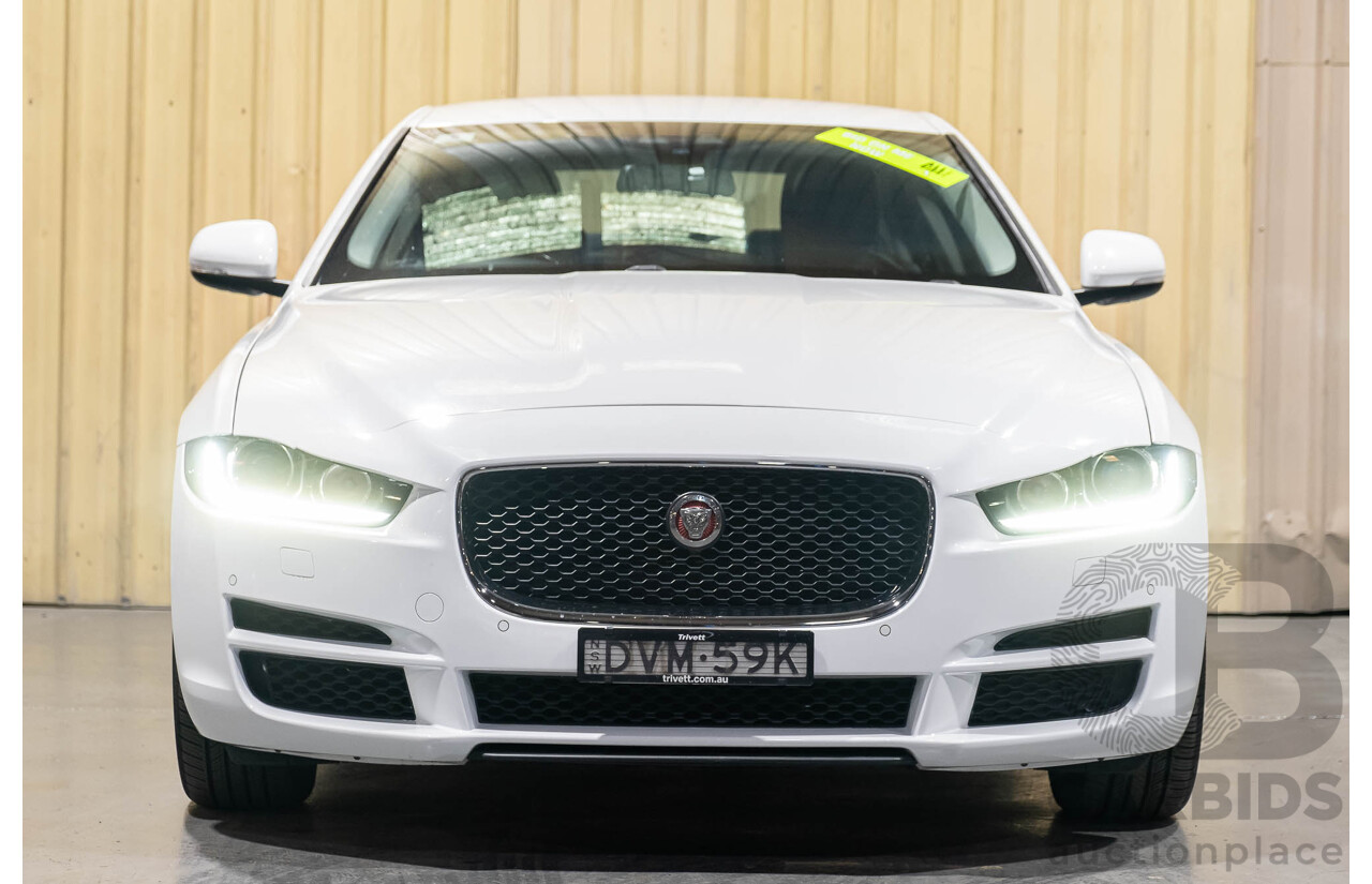 3/2018 Jaguar XE 20t Prestige X760 4d Sedan Fuji White Turbo 2.0L