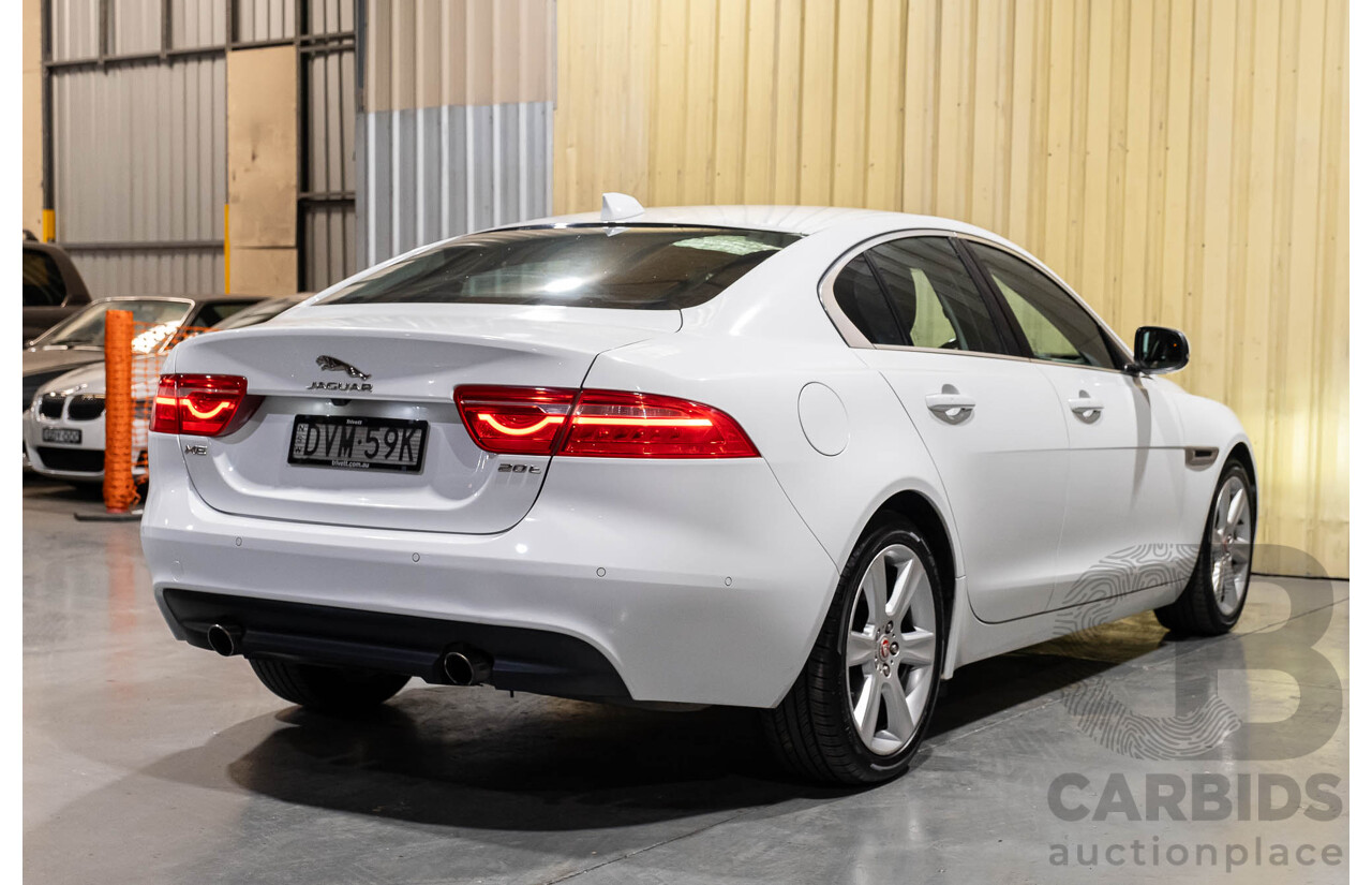 3/2018 Jaguar XE 20t Prestige X760 4d Sedan Fuji White Turbo 2.0L