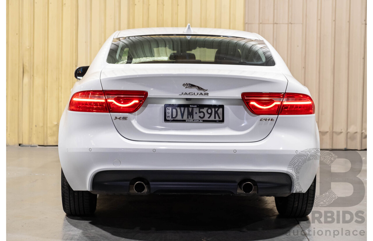 3/2018 Jaguar XE 20t Prestige X760 4d Sedan Fuji White Turbo 2.0L