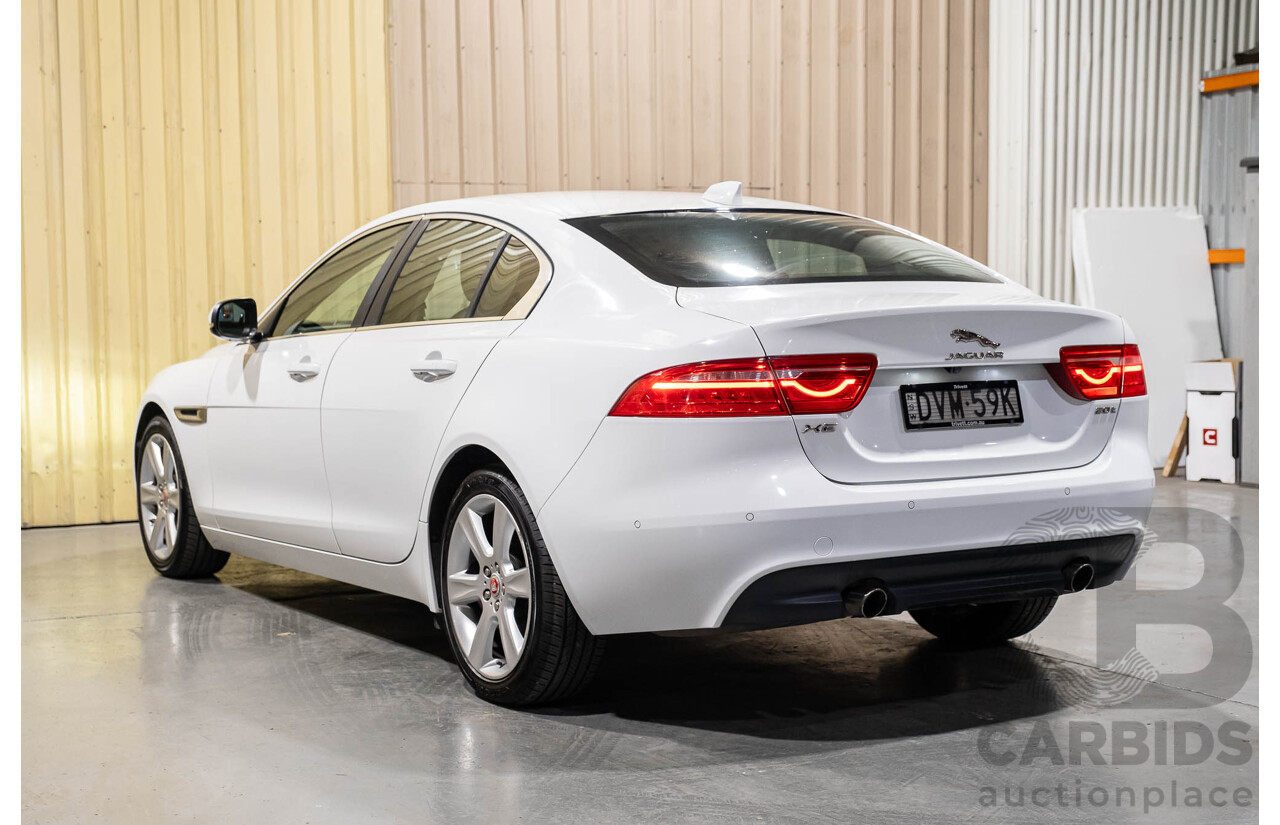 3/2018 Jaguar XE 20t Prestige X760 4d Sedan Fuji White Turbo 2.0L