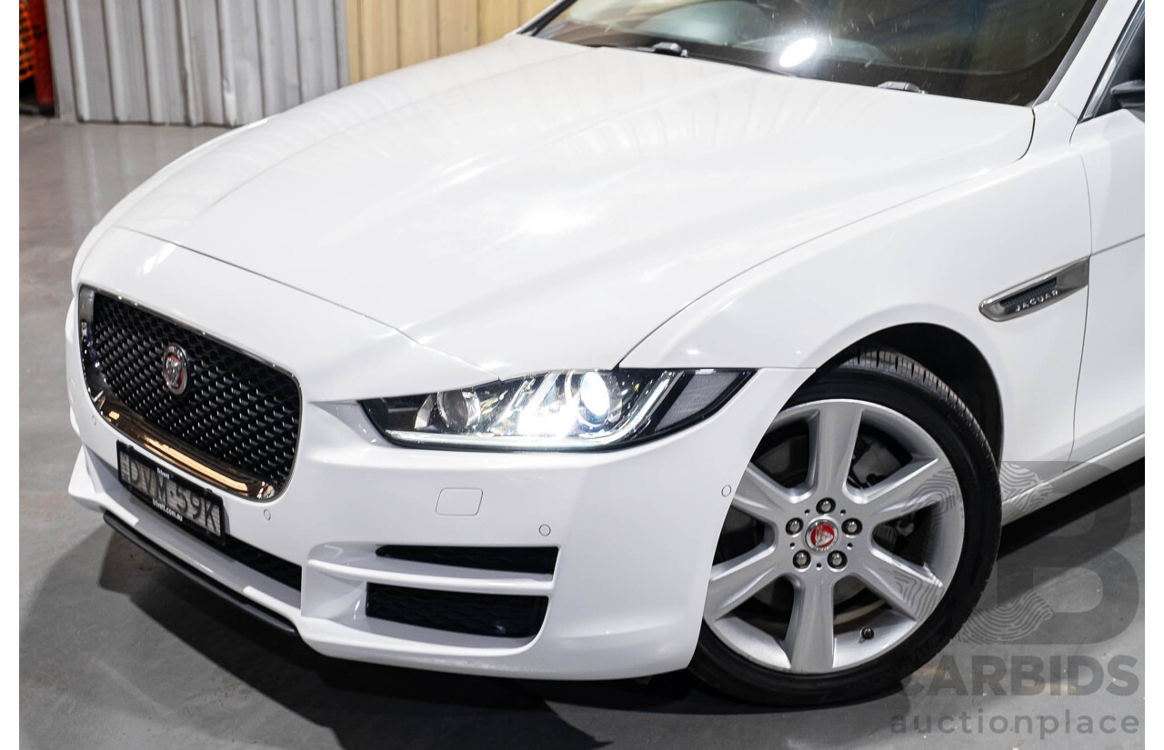 3/2018 Jaguar XE 20t Prestige X760 4d Sedan Fuji White Turbo 2.0L