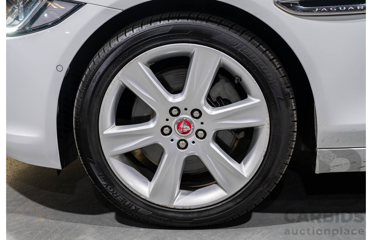 3/2018 Jaguar XE 20t Prestige X760 4d Sedan Fuji White Turbo 2.0L
