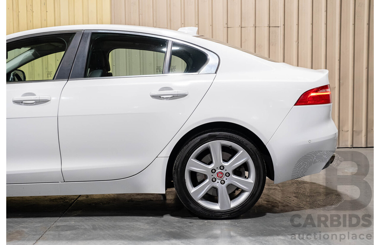 3/2018 Jaguar XE 20t Prestige X760 4d Sedan Fuji White Turbo 2.0L
