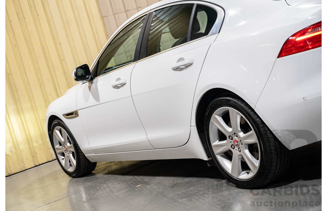 3/2018 Jaguar XE 20t Prestige X760 4d Sedan Fuji White Turbo 2.0L