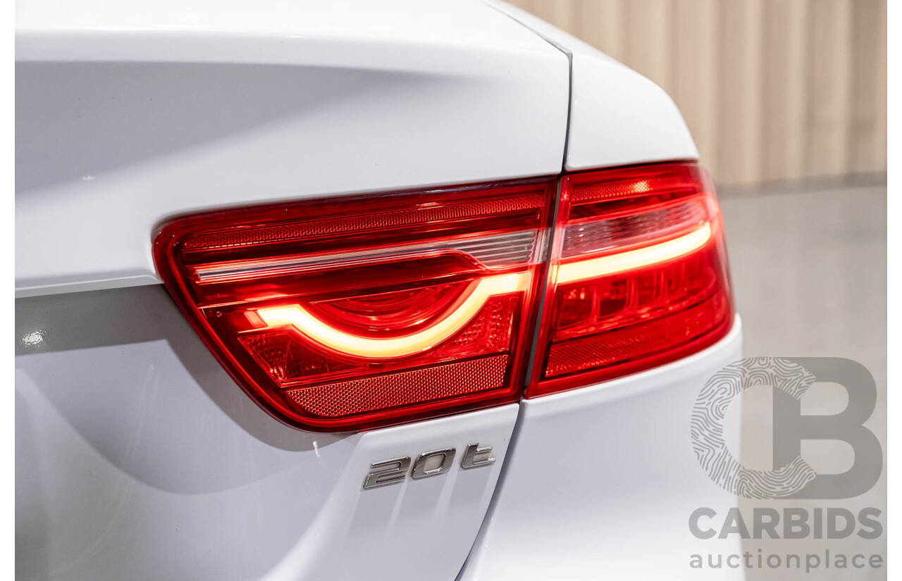 3/2018 Jaguar XE 20t Prestige X760 4d Sedan Fuji White Turbo 2.0L