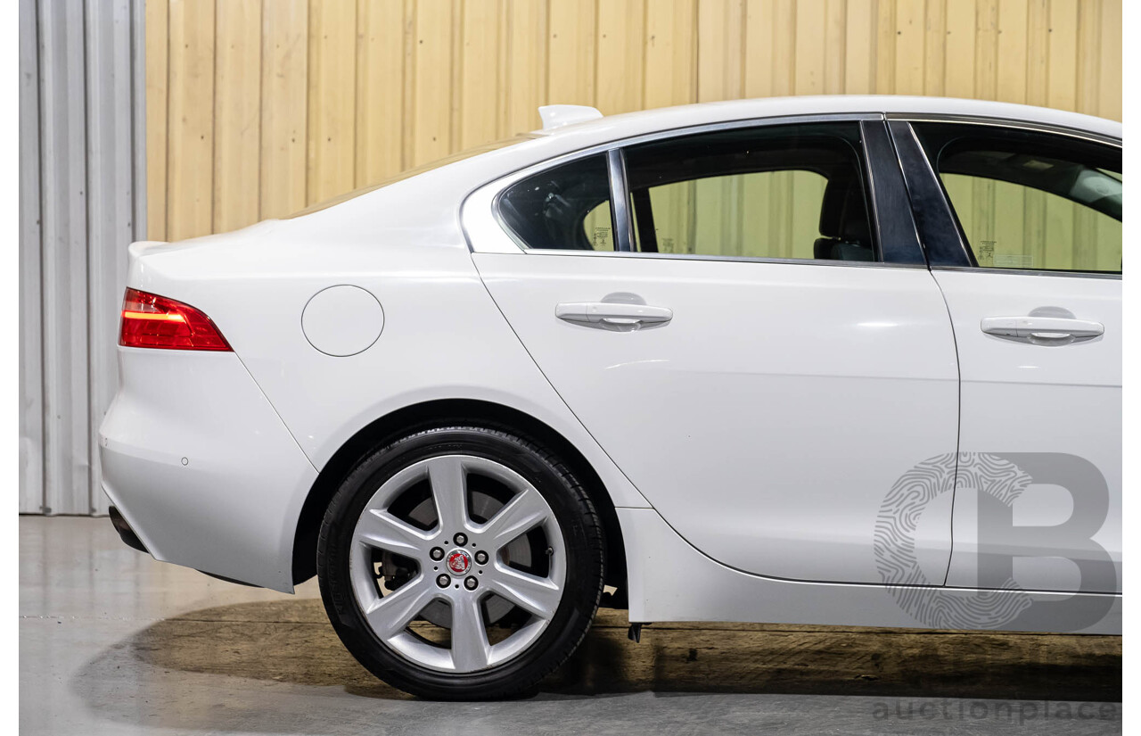 3/2018 Jaguar XE 20t Prestige X760 4d Sedan Fuji White Turbo 2.0L