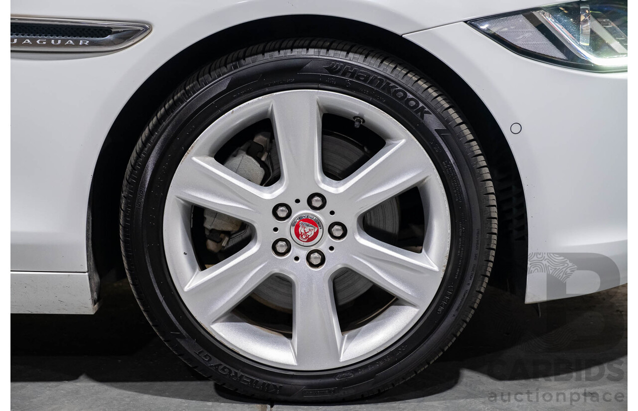 3/2018 Jaguar XE 20t Prestige X760 4d Sedan Fuji White Turbo 2.0L