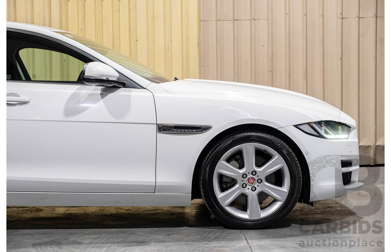 3/2018 Jaguar XE 20t Prestige X760 4d Sedan Fuji White Turbo 2.0L