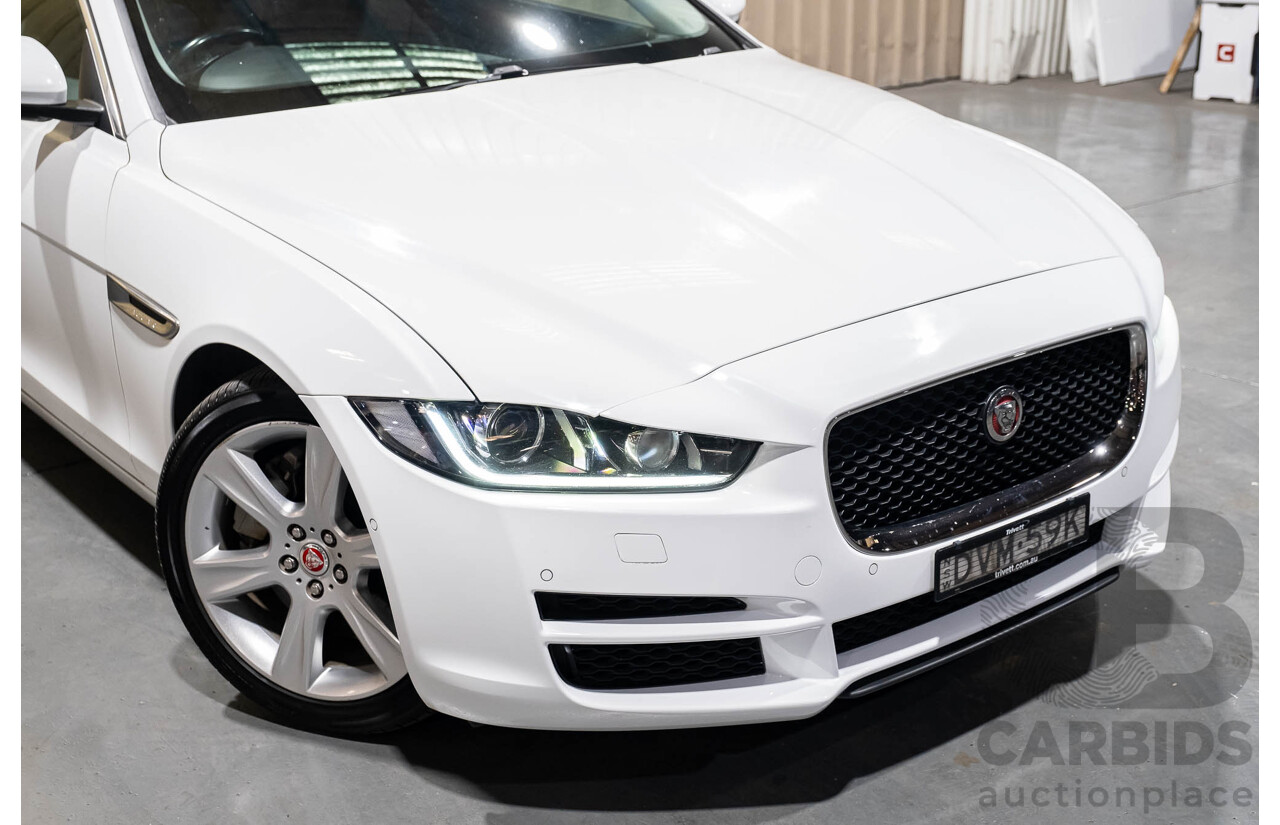 3/2018 Jaguar XE 20t Prestige X760 4d Sedan Fuji White Turbo 2.0L