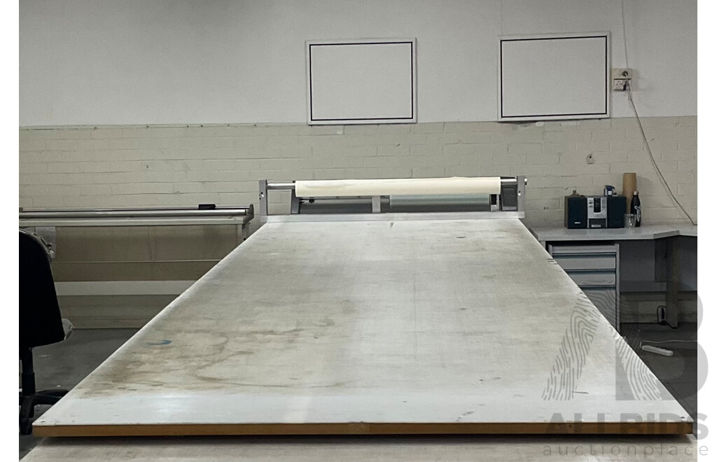 Cutting Table with Vinyl Roll Holders