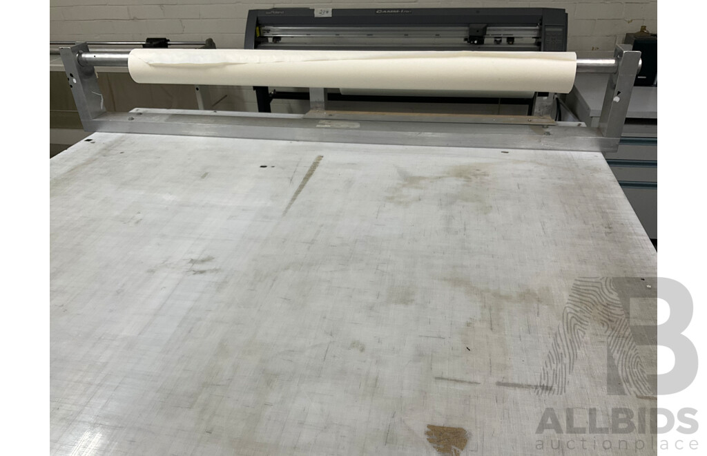 Cutting Table with Vinyl Roll Holders