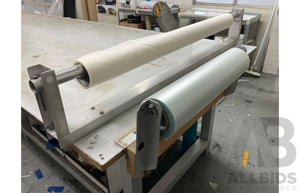 Cutting Table with Vinyl Roll Holders