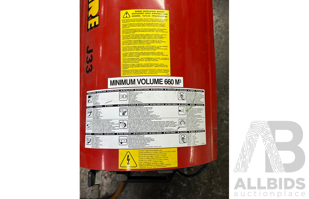 Jetfire J33 Direct Gas-Fired Air Heater - Lot of 2