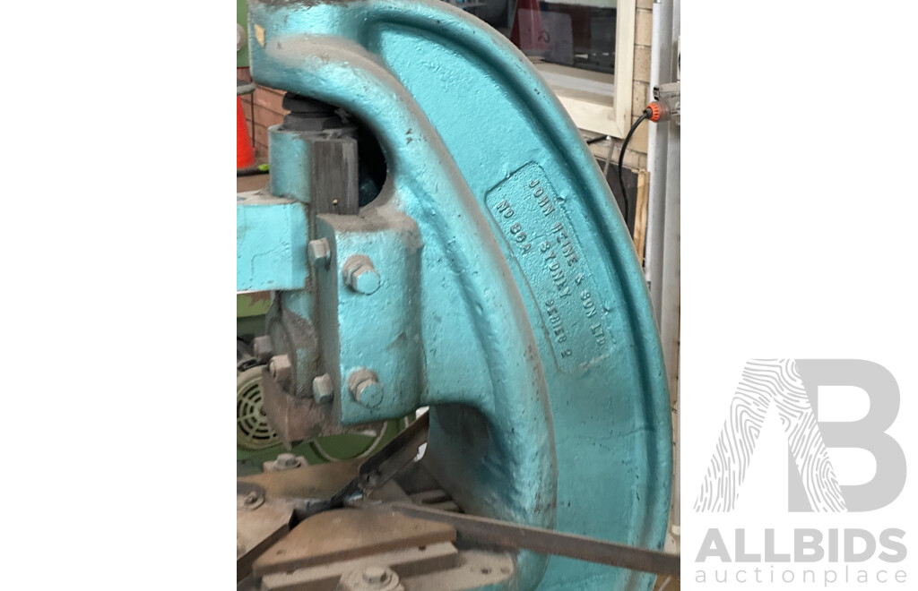 JOHN HEINE & SONS Ltd Press Machine for Rounding Corners - 86A Series 2