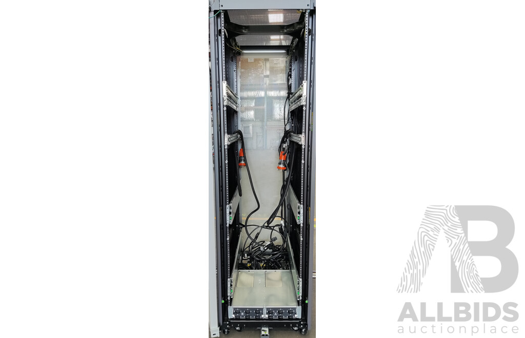 Sun Microsystems (NGR900R) Rack 900 19-Inch 42RU Rack Mount Cabinet W/ Power Distribution Units and Sun Cabinet Modular Power System