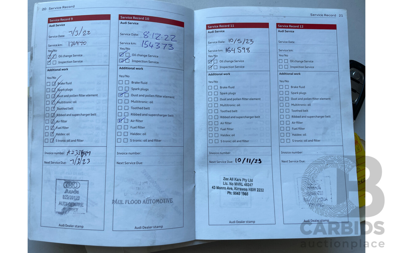 11/2014 Audi Q5 2.0 TDI Quattro 8R MY14 4d Wagon Blue 2.0L