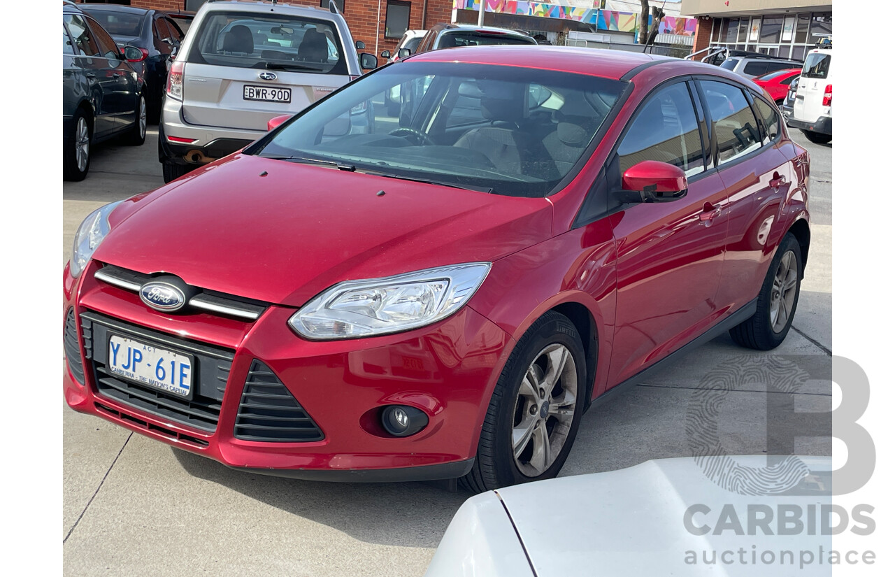 3/2013 Ford Focus Trend LW MK2 5d Hatchback Red 2.0L