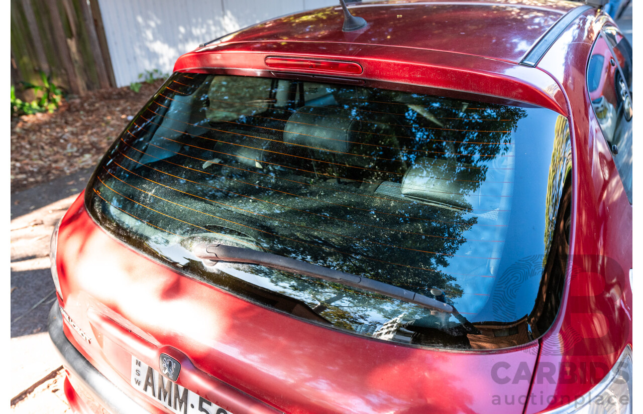 5/2002 Peugeot 206 GTi 3d Hatchback Red 2.0L - Racing setup