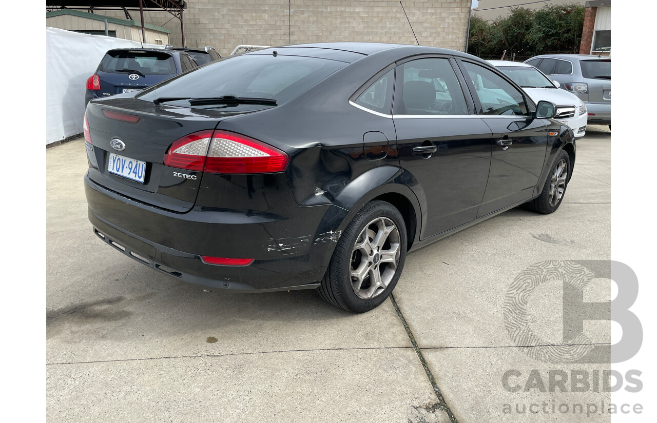 5/2010 Ford Mondeo Zetec MB 5d Hatchback Black 2.3L