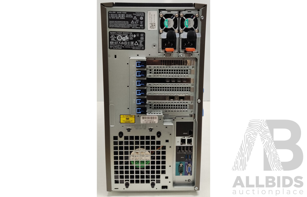 Dell PowerEdge T440 Dual Intel Xeon GOLD (6140) 2.30GHz-3.7GHz 18-Core CPU Tower Server W/ 256GB 2666MHz ECC DDR4