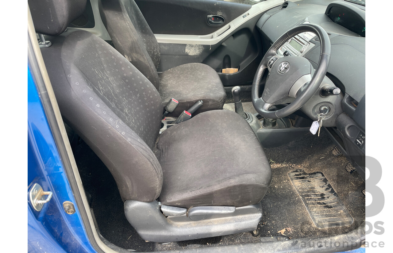 10/2005 Toyota Yaris YRS NCP91R 3d Hatchback Blue 1.5L