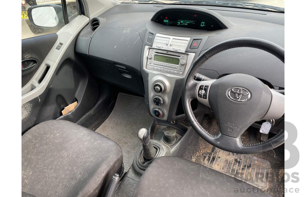 10/2005 Toyota Yaris YRS NCP91R 3d Hatchback Blue 1.5L