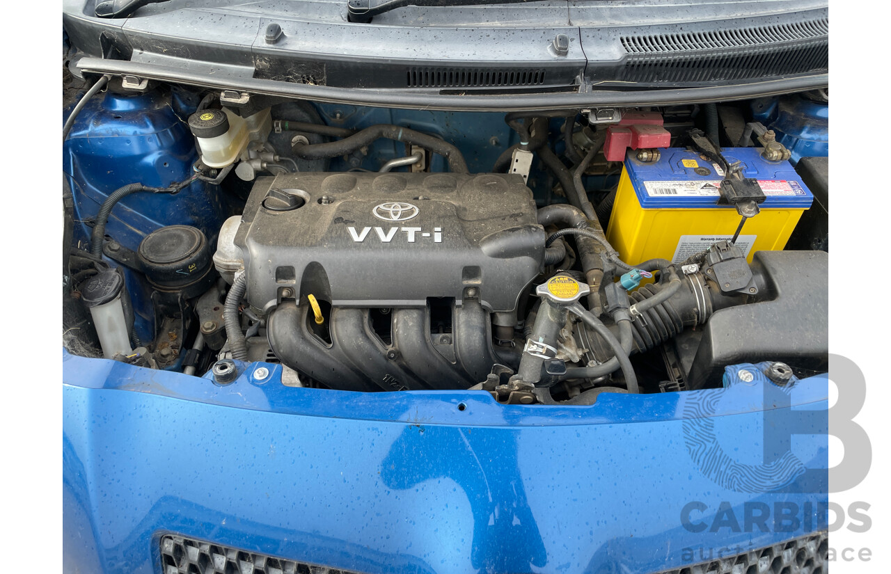 10/2005 Toyota Yaris YRS NCP91R 3d Hatchback Blue 1.5L