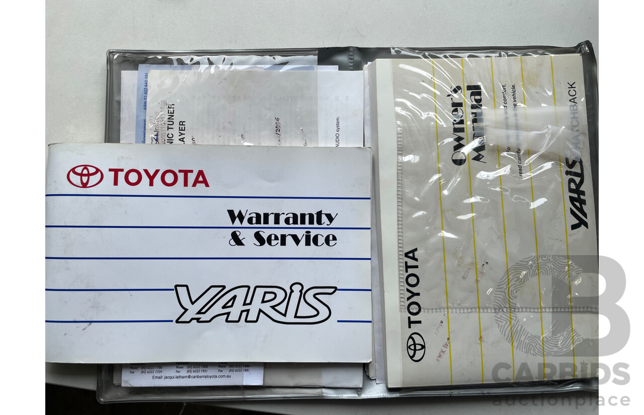 10/2005 Toyota Yaris YRS NCP91R 3d Hatchback Blue 1.5L