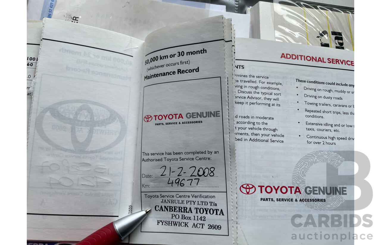 10/2005 Toyota Yaris YRS NCP91R 3d Hatchback Blue 1.5L