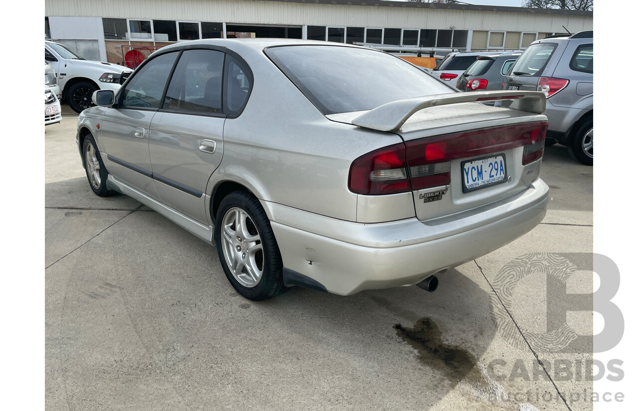8/1999 Subaru Liberty RX MY00 4d Sedan Silver 2.5L