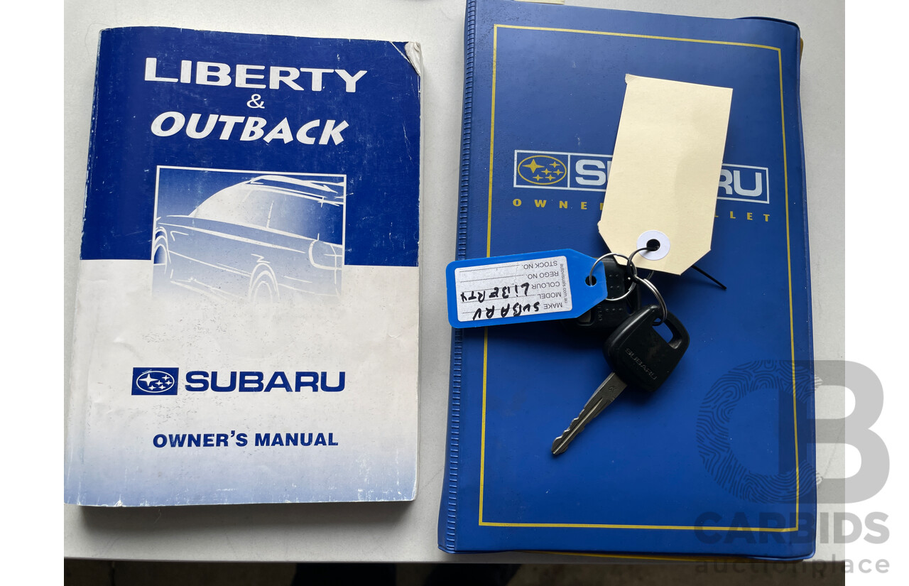 8/1999 Subaru Liberty RX MY00 4d Sedan Silver 2.5L