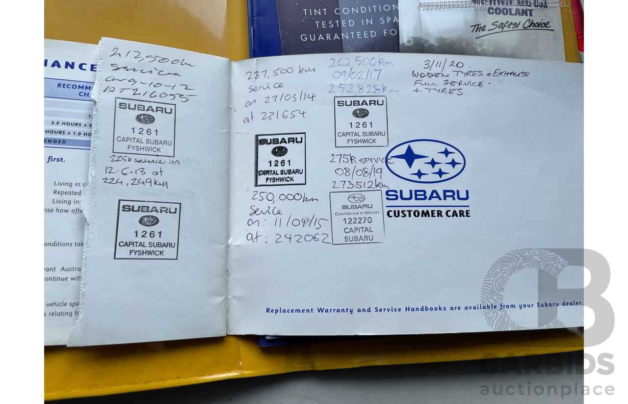 8/1999 Subaru Liberty RX MY00 4d Sedan Silver 2.5L