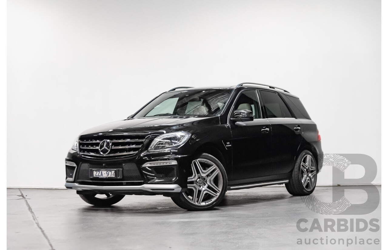 5/2014 Mercedes-Benz ML 63 AMG (4x4) 166 4d Wagon Black 5.5L Twin Turbo V8