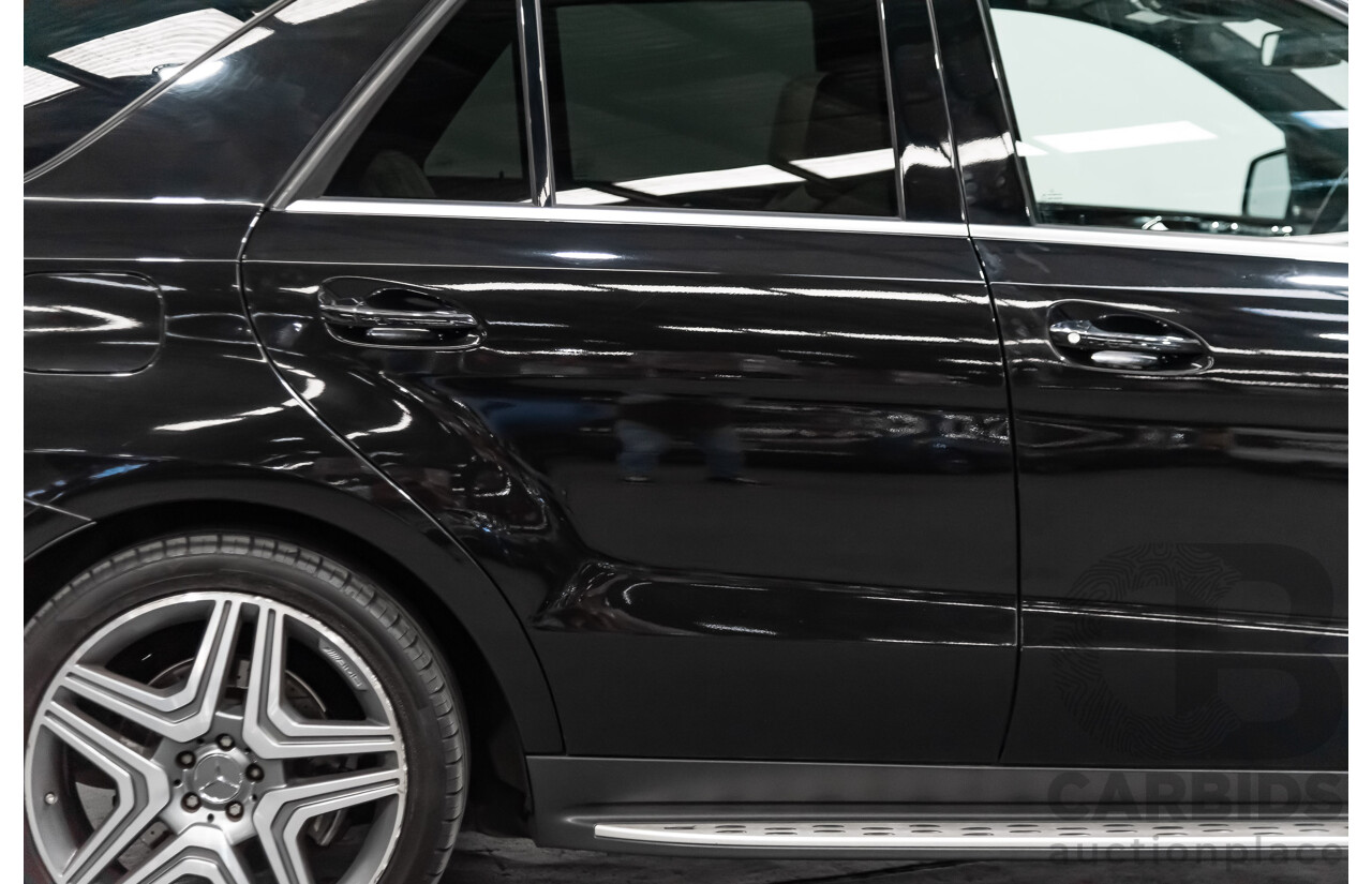 5/2014 Mercedes-Benz ML 63 AMG (4x4) 166 4d Wagon Black 5.5L Twin Turbo V8