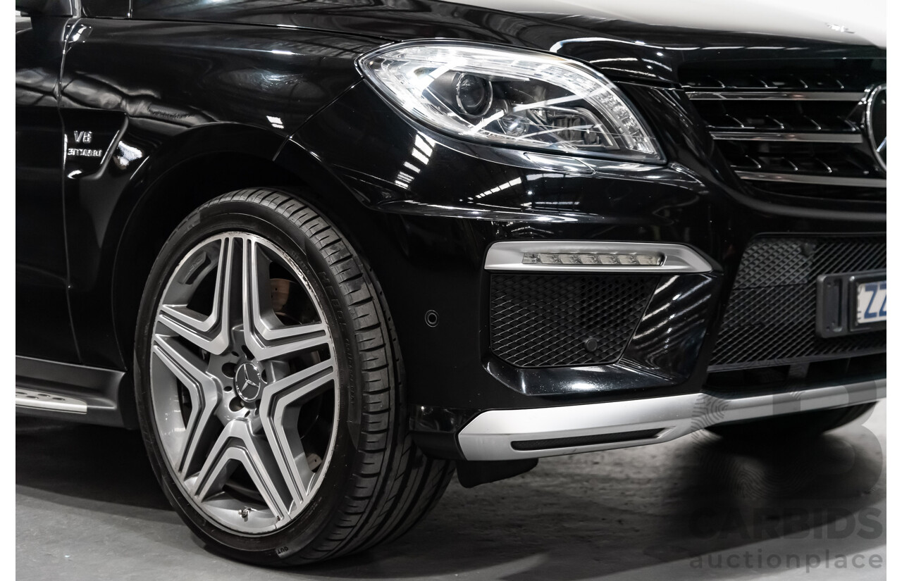 5/2014 Mercedes-Benz ML 63 AMG (4x4) 166 4d Wagon Black 5.5L Twin Turbo V8