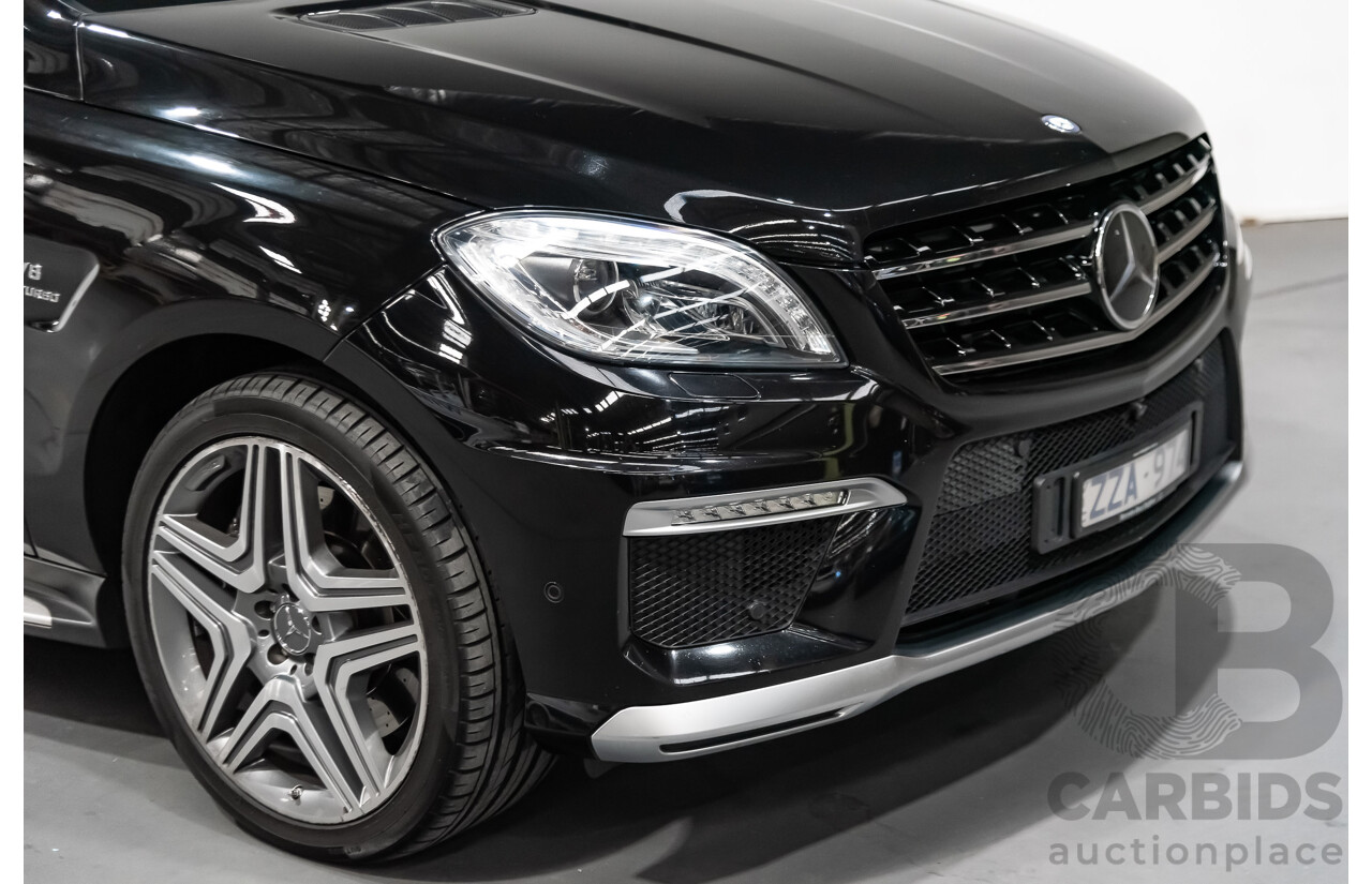 5/2014 Mercedes-Benz ML 63 AMG (4x4) 166 4d Wagon Black 5.5L Twin Turbo V8