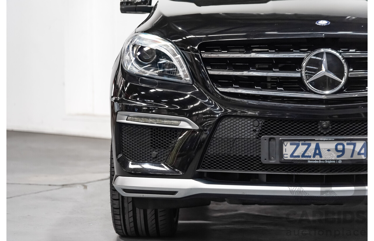 5/2014 Mercedes-Benz ML 63 AMG (4x4) 166 4d Wagon Black 5.5L Twin Turbo V8
