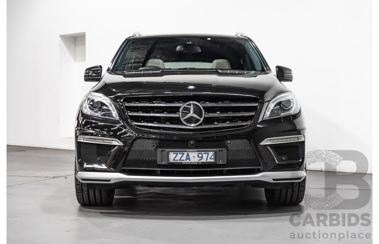 5/2014 Mercedes-Benz ML 63 AMG (4x4) 166 4d Wagon Black 5.5L Twin Turbo V8