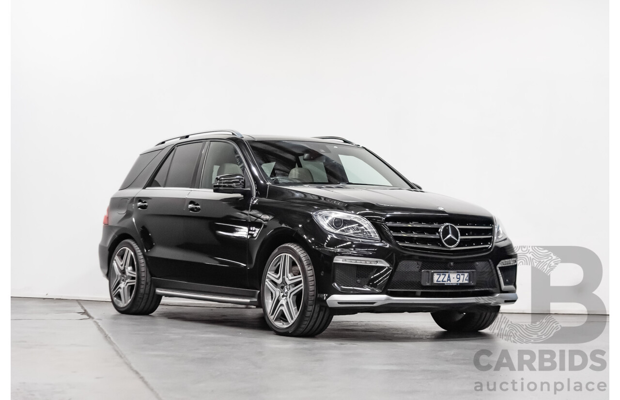 5/2014 Mercedes-Benz ML 63 AMG (4x4) 166 4d Wagon Black 5.5L Twin Turbo V8