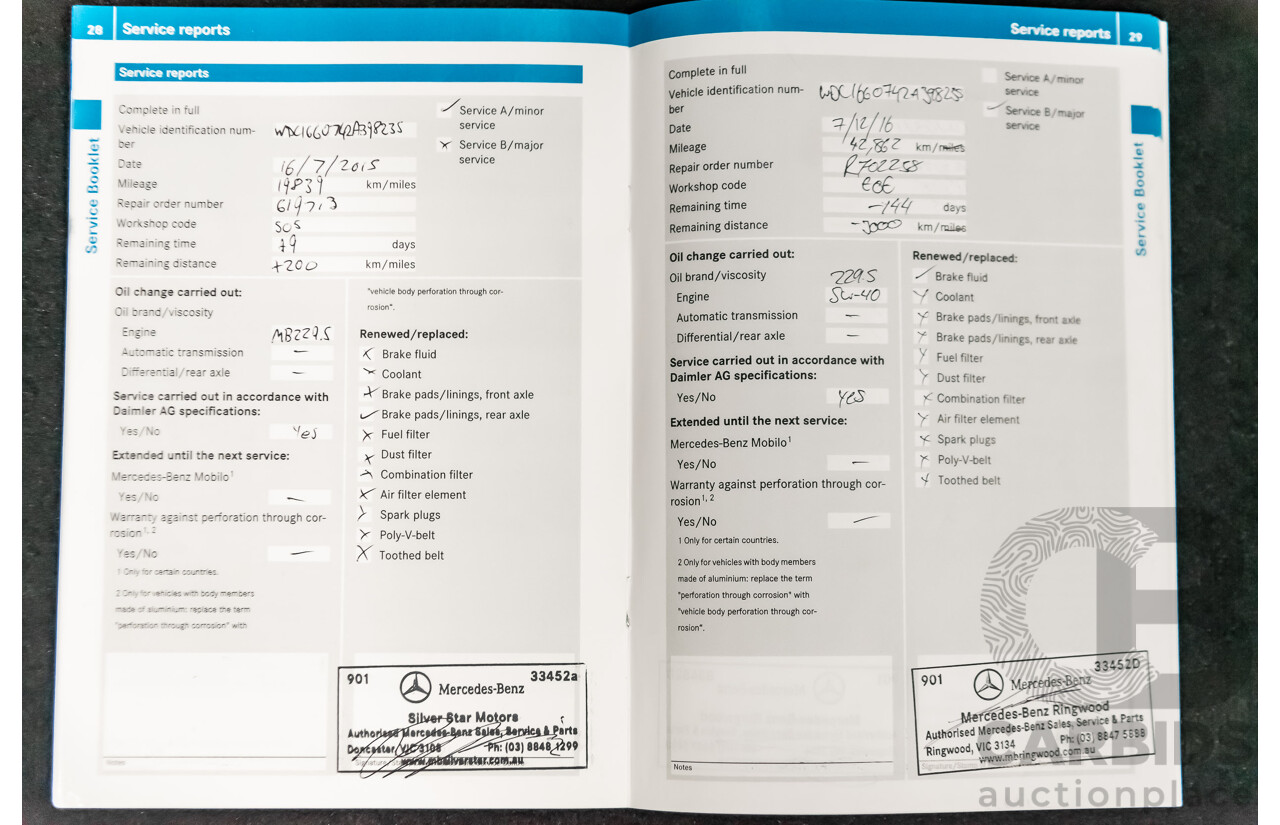 5/2014 Mercedes-Benz ML 63 AMG (4x4) 166 4d Wagon Black 5.5L Twin Turbo V8