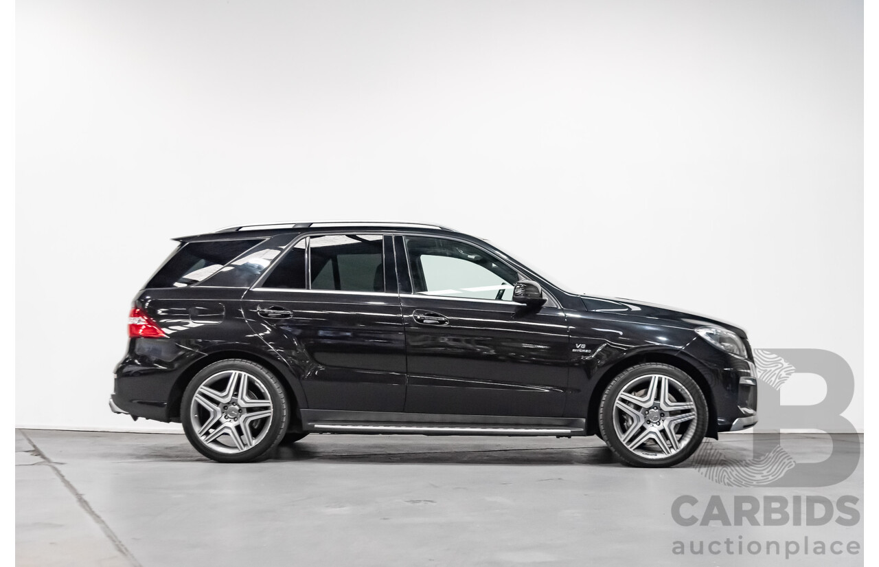 5/2014 Mercedes-Benz ML 63 AMG (4x4) 166 4d Wagon Black 5.5L Twin Turbo V8