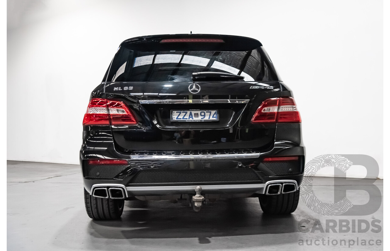 5/2014 Mercedes-Benz ML 63 AMG (4x4) 166 4d Wagon Black 5.5L Twin Turbo V8