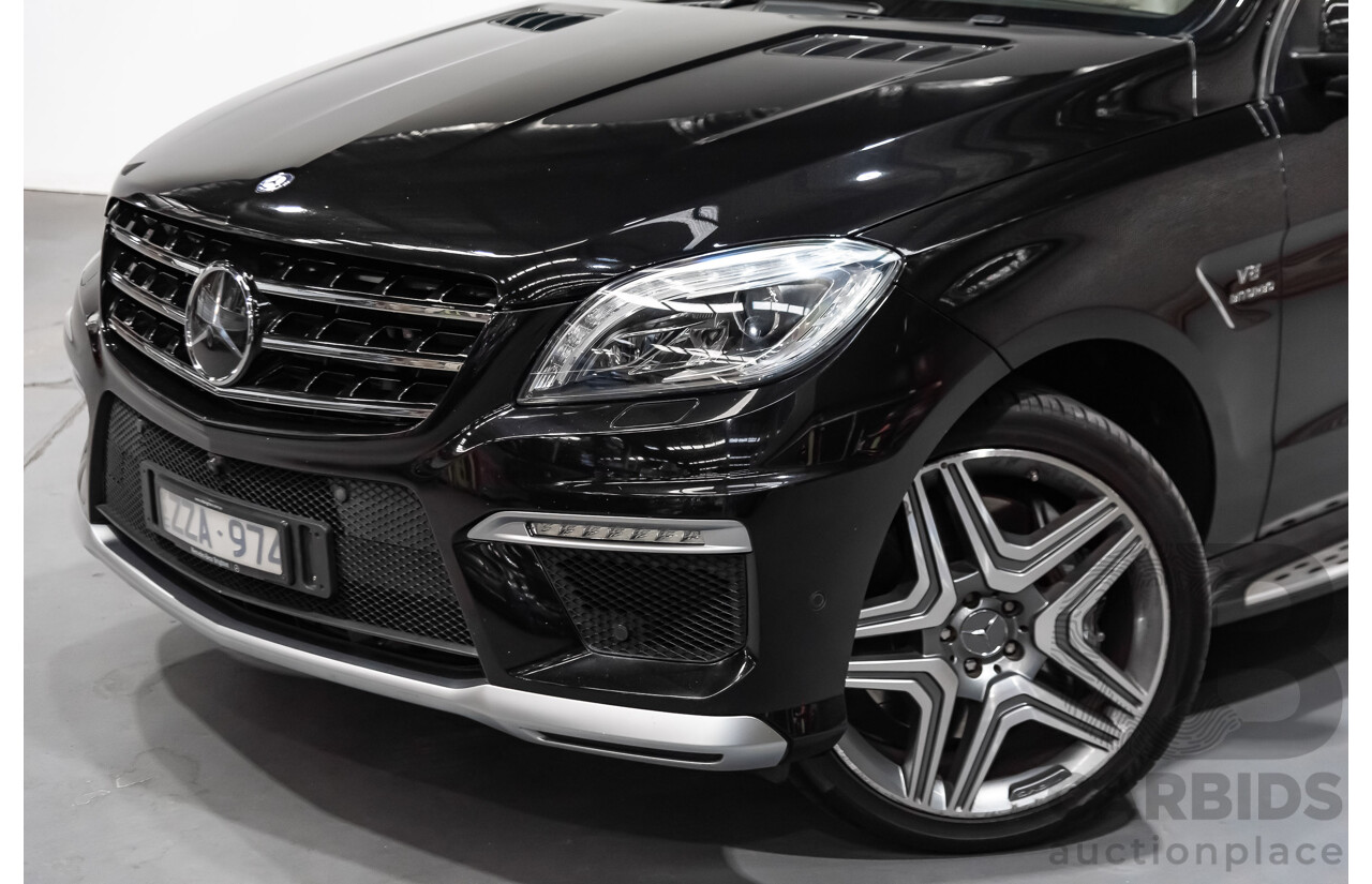 5/2014 Mercedes-Benz ML 63 AMG (4x4) 166 4d Wagon Black 5.5L Twin Turbo V8