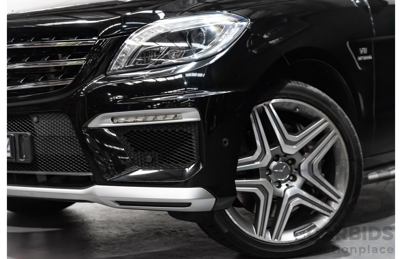 5/2014 Mercedes-Benz ML 63 AMG (4x4) 166 4d Wagon Black 5.5L Twin Turbo V8