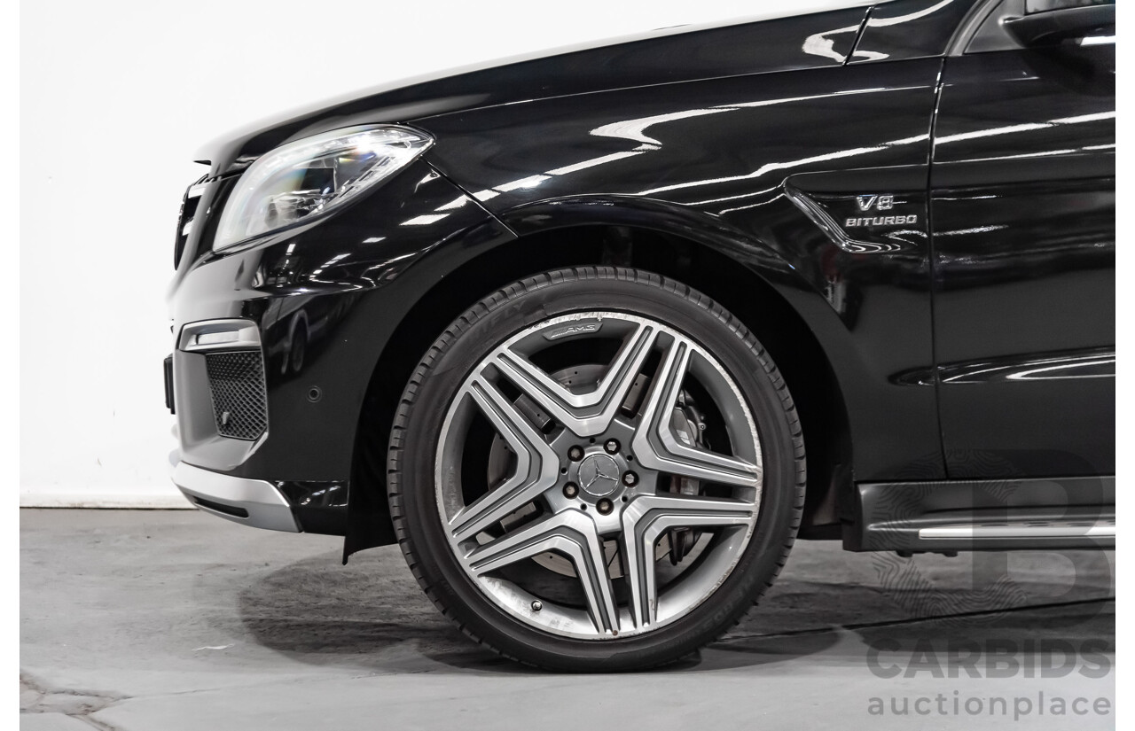 5/2014 Mercedes-Benz ML 63 AMG (4x4) 166 4d Wagon Black 5.5L Twin Turbo V8
