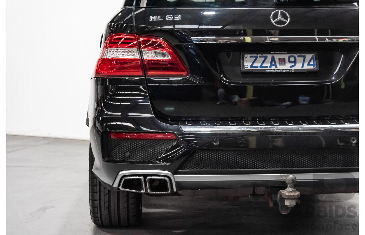 5/2014 Mercedes-Benz ML 63 AMG (4x4) 166 4d Wagon Black 5.5L Twin Turbo V8