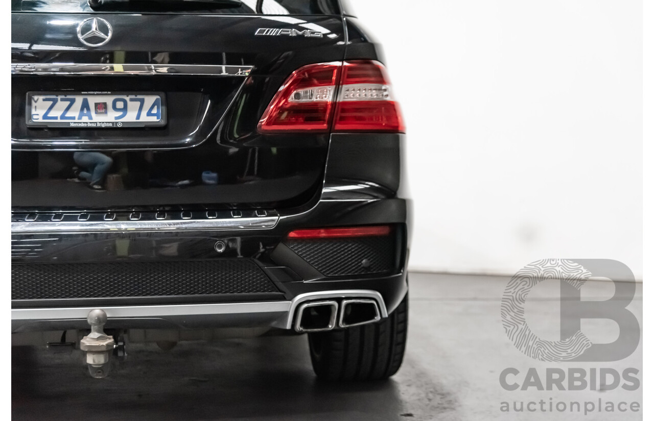 5/2014 Mercedes-Benz ML 63 AMG (4x4) 166 4d Wagon Black 5.5L Twin Turbo V8