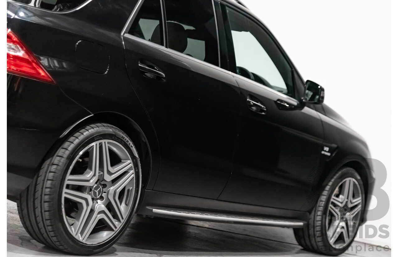 5/2014 Mercedes-Benz ML 63 AMG (4x4) 166 4d Wagon Black 5.5L Twin Turbo V8