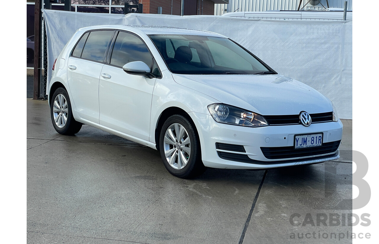 5/2013 Volkswagen Golf 90 TSI Comfortline AU 5d Hatchback White 1.4L