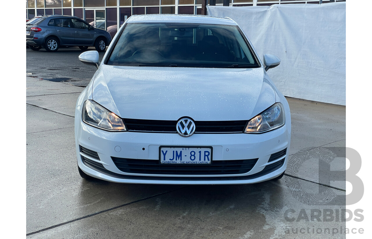 5/2013 Volkswagen Golf 90 TSI Comfortline AU 5d Hatchback White 1.4L